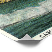 Casco Bay, MaineShip in the Bay at Sunrise ポスター (角)