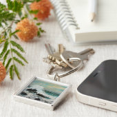 Casco Bay View of the Surf and Rocks キーホルダー (側面)