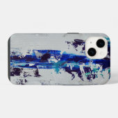 Case Canvas Print Brise |Art abstrait contemporain iPhoneケース (裏面横)