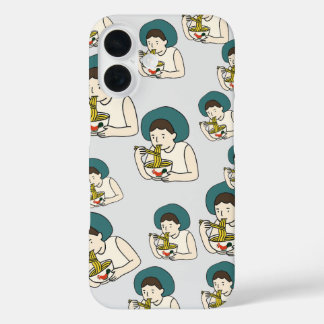 Case cartoon eat chicken Noodle  iPhone 16ケース