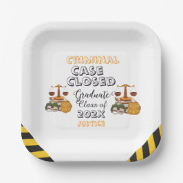 Case Closed Graduation Funny Criminal justice  ペーパープレート