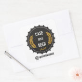 Case Does Beer: Square Logoスタンプ スクエアシール (封筒)