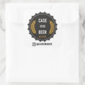 Case Does Beer: Square Logoスタンプ スクエアシール (バッグ)