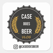 Case Does Beer: Square Logoスタンプ