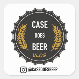 Case Does Beer: Square Logoスタンプ スクエアシール
