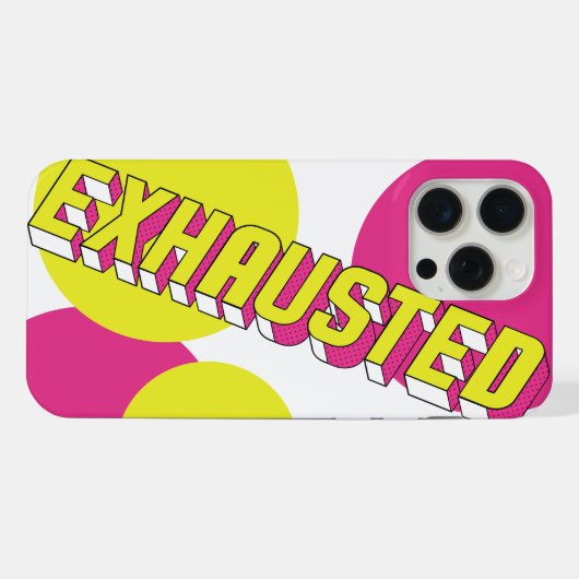 Case "Exhausted" iPhoneケース (裏面横)