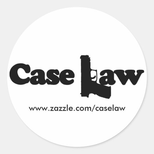 Case Lawステッカー ラウンドシール (正面)