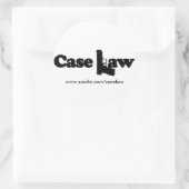 Case Lawステッカー ラウンドシール (バッグ)