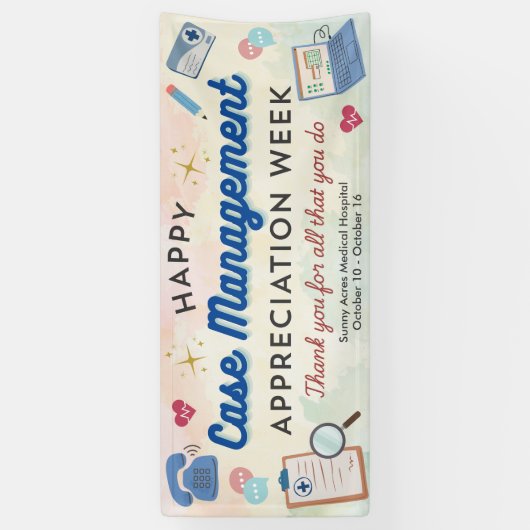 Case Management Appreciation Week Banner 横断幕 (縦)