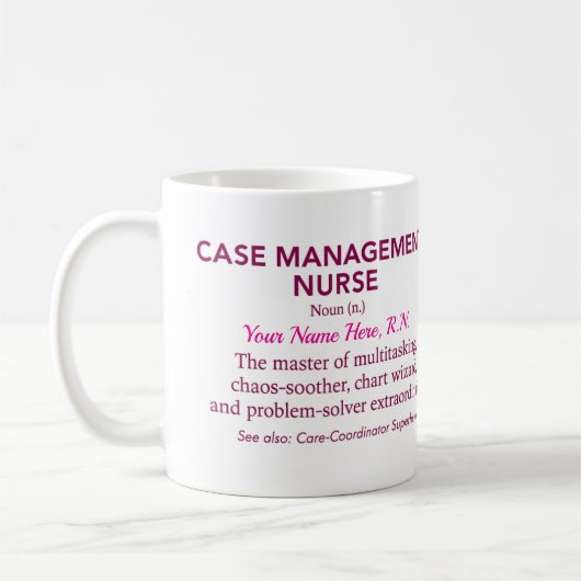 Case Management Nurse Definition, Custom Gift コーヒーマグカップ (左)