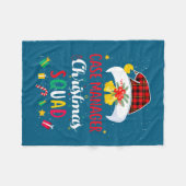 Case Manager Christmas Squad Santa Hat Matching Pr フリースブランケット (正面(横))