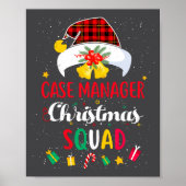Case Manager Christmas Squad Santa Hat Matching Pr ポスター (正面)