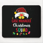 Case Manager Christmas Squad Santa Hat Matching Pr マウスパッド (正面)