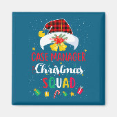 Case Manager Christmas Squad Santa Hat Matching Pr マグネット (正面)