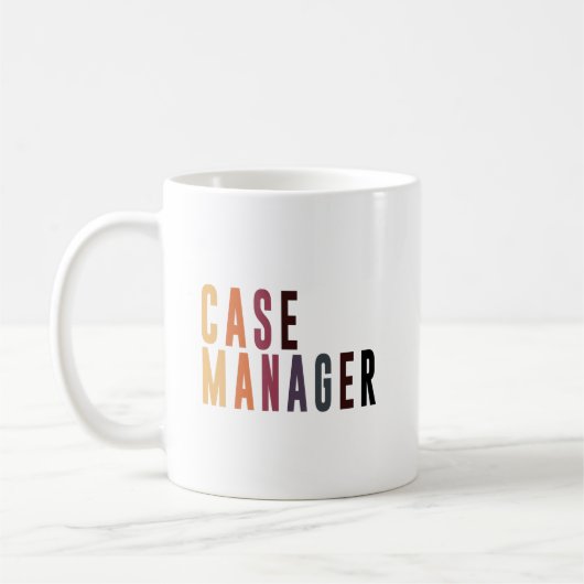 Case Manager Gift コーヒーマグカップ (左)