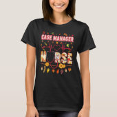 Case Manager Nurse Thankful Thanksgiving Heartbeat Tシャツ (正面)