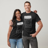 Case Manager Nutrition Facts Sarcastic Graphic Tシャツ (ユニセックス)
