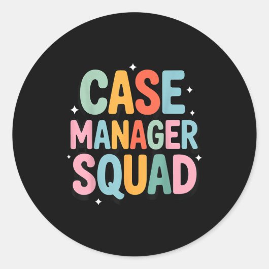 Case Manager Squad  ラウンドシール (正面)