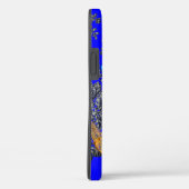 CASE MATEタフカスタムイニシャルブルーアンティークレース Case-Mate iPhoneケース (裏面 / 右)