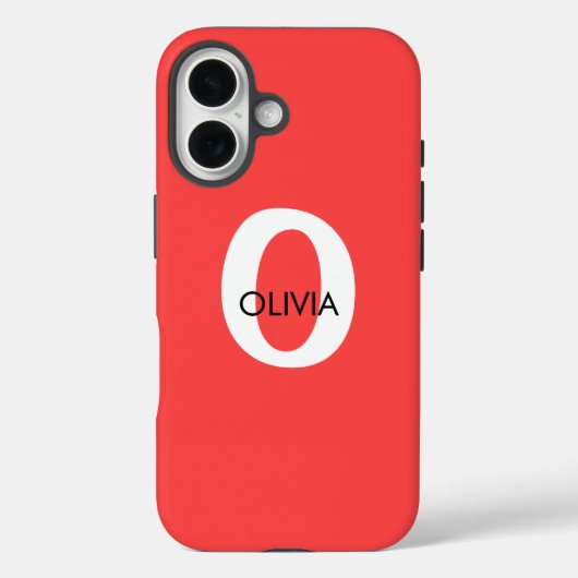 Case-MateタフiPhone 16ケースカスタムイニシャル Case-Mate iPhoneケース (裏面)