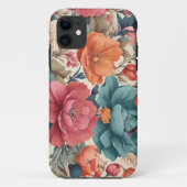 Case-Mate、Apple iPhone 11、花模様パターン Case-Mate iPhoneケース (裏面)