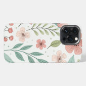Case-Mate Barely There – フラワーデザイン for iPhoneケース (裏面横)
