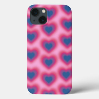 Case-Mate i上のぼやけハートのバイセクシャル国旗の色 iPhone 13ケース