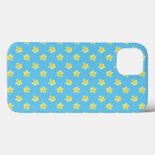 Case-Mate iPadケース：ターコイズ上のPrimroses Case-Mate iPhoneケース (裏面 (横))