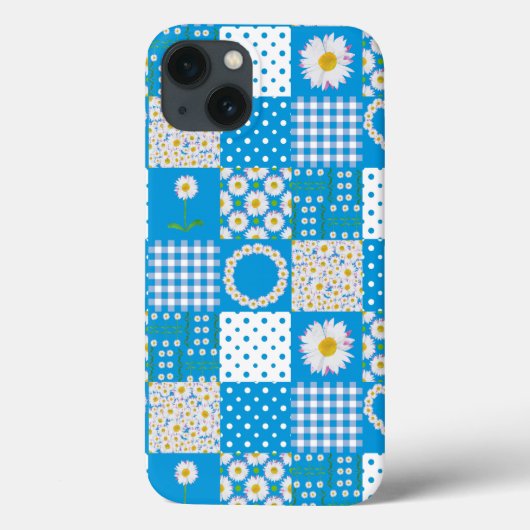Case-Mate iPadケース:デイジーチェーン、パッチワークフェイク iPhoneケース (裏面)
