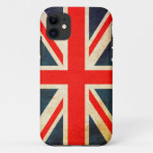 Case-Mate iPhoneケーグランジスのユニオンジャック国旗 iPhoneケース (裏面)