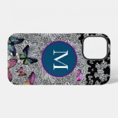 CASE MATE iPhone カバー William Morris ブラックレース (裏面横)