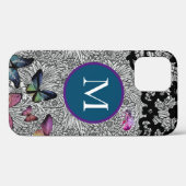 CASE MATE iPhone カバー William Morris ブラックレース (裏面 (横))