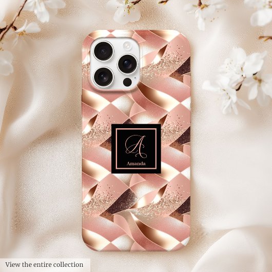 Case-Mate iPhone 16 Case Elegant Rose Gold Gift Case-Mate iPhoneケース