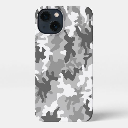Case-Mate iPhone Case Grey and White Camouflage iPhoneケース (裏面)