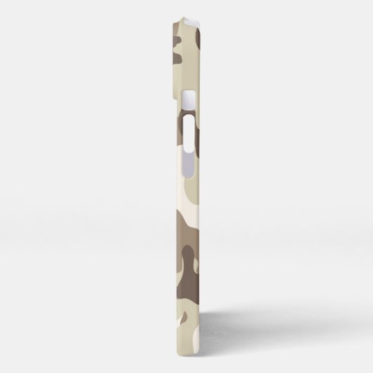 Case-Mate iPhone Case White And Brown Camouflage iPhoneケース (左側面)