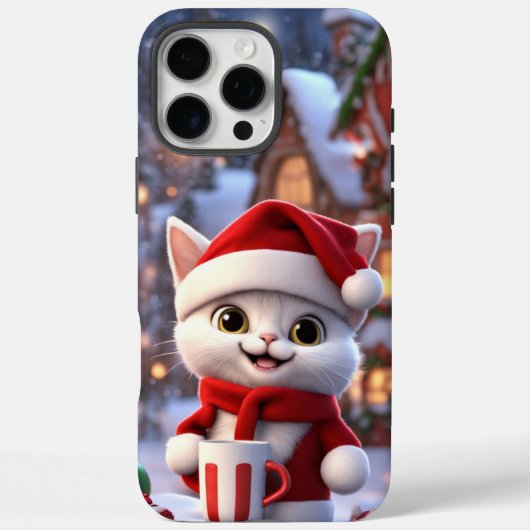 Case-Mate Phone Case, Cute kitten Christmas Design Case-Mate iPhoneケース (裏面)