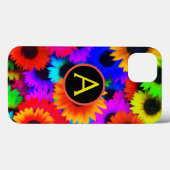 Case-Mate Tough Xtreme iPhone X FLOWERS & イニシャル iPhoneケース (裏面 (横))