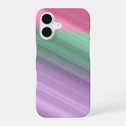 Case mateiPhone 16の斜め線。 iPhone 16ケース (裏面)