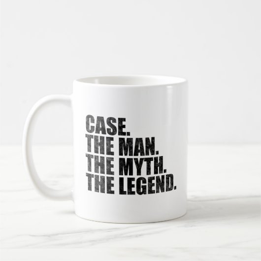 Case name, Case The Man The Myth The Legend コーヒーマグカップ (左)