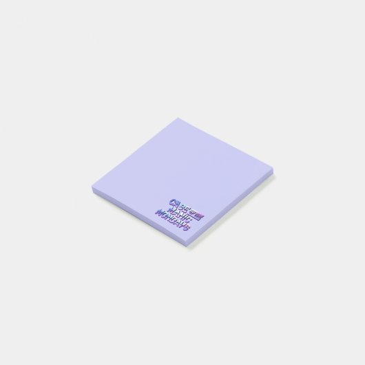Case of the Manic Mondays Post It Notes/Purple ポストイット (アングル)