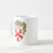 Caseyの紋章付き外衣(包まれる) コーヒーマグカップ (正面左)
