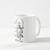 CASEYの鉄道ランタンのコーヒー・マグ コーヒーマグカップ (正面右)