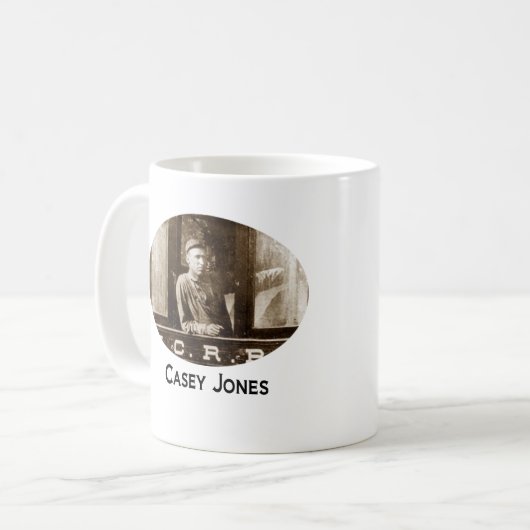 Caseyジョーンズの列車のコーヒーカップ コーヒーマグカップ (正面左)