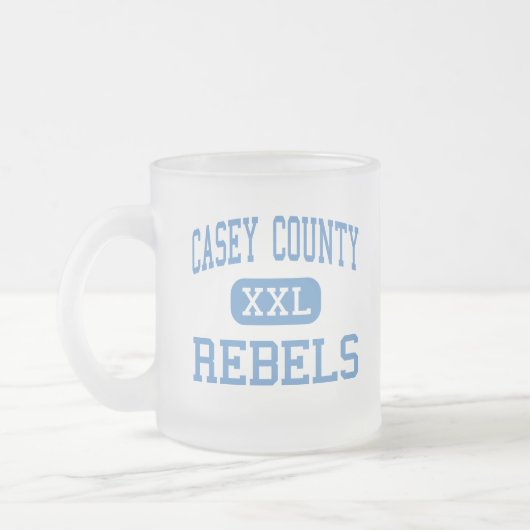 Casey郡-反逆者-高自由ケンタッキー フロストグラスマグカップ (左)