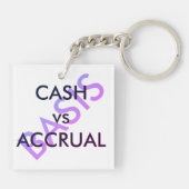 「CASHとACCRUALの基準」 キーホルダー (裏面)
