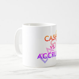 「CASHとACCRUALの基準」 コーヒーマグカップ
