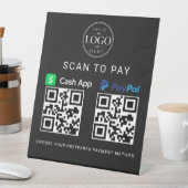 Cash App PayPal 支払いサイン 台座サイン (インサイチュ)