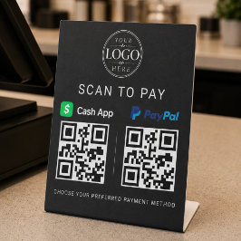 Cash App PayPal 支払いサイン 台座サイン