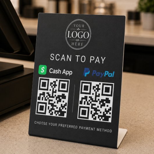 Cash App PayPal 支払いサイン 台座サイン