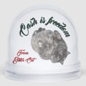 Cash is Freedom by RoseWrites Snow Globe (正面)